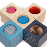 Bigjigs Toys: klocki sensoryczne Wooden Sensory Blocks - Noski Noski