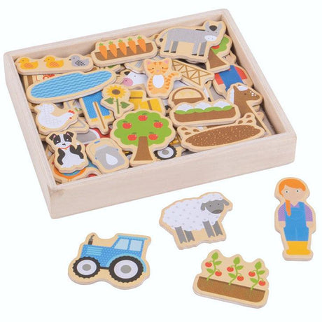 Bigjigs Toys: magnesy Farma - Noski Noski