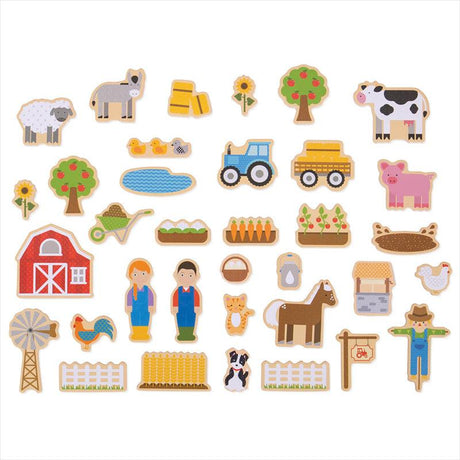 Bigjigs Toys: magnesy Farma - Noski Noski