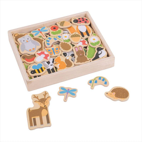 Bigjigs Toys: magnesy Las - Noski Noski