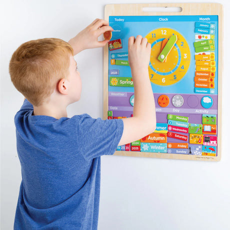 Tablica magnetyczna dla dzieci Bigjigs Toys Magnetic Weather Board - edukacyjna i kolorowa, idealna do nauki pogody i pór roku.