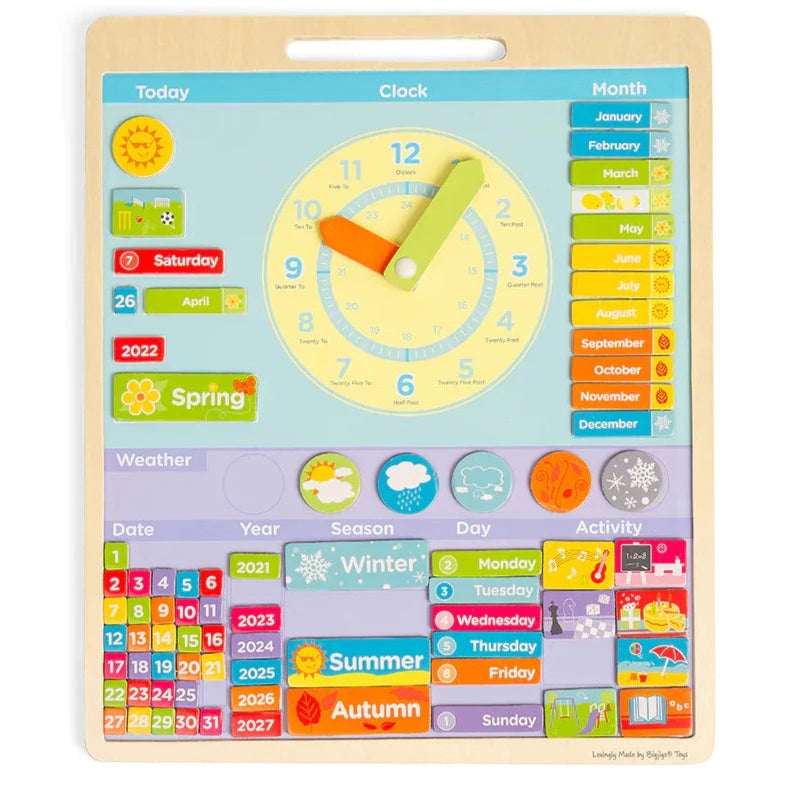 Bigjigs Toys: magnetyczna tablica edukacyjna Magnetic Weather Board - Noski Noski