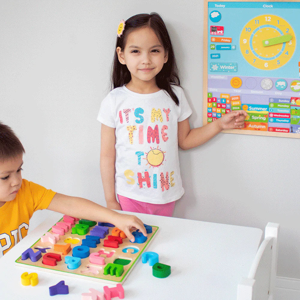 Bigjigs Toys: magnetyczna tablica edukacyjna Magnetic Weather Board - Noski Noski