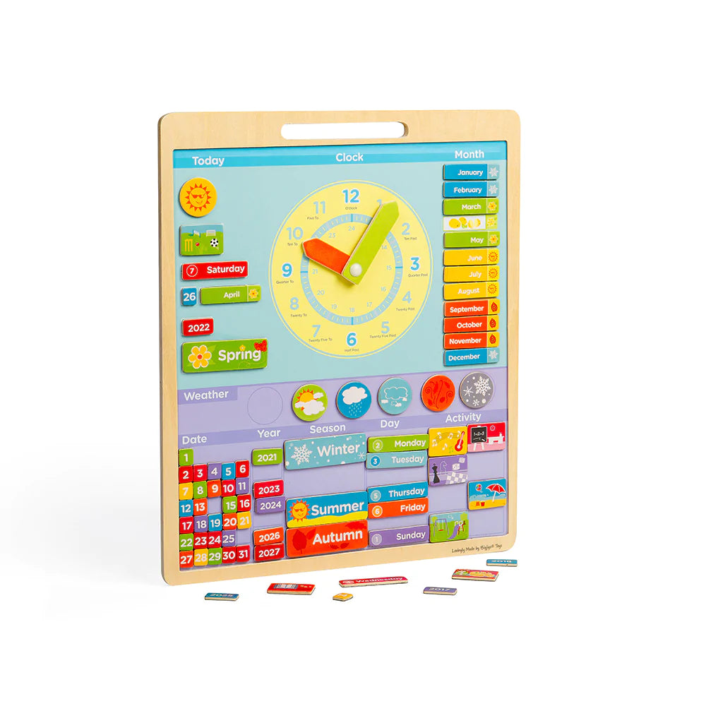 Magnetyczna tablica edukacyjna - naucz dziecko o pogodzie i czasie