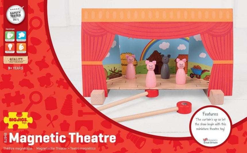 Bigjigs Toys: magnetyczny Teatrzyk - Noski Noski