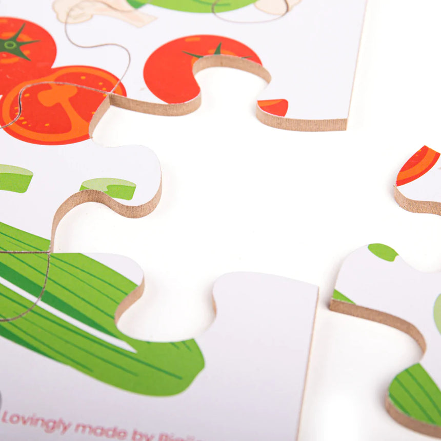 Bigjigs Toys: puzzle Warzywa Vegetables Floor Puzzle - Noski Noski