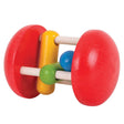Grzechotka Bigjigs Toys Rainbow Roller Tęczowa, drewniana, jasne kolory, rozwój sensoryczny dla niemowlaka.