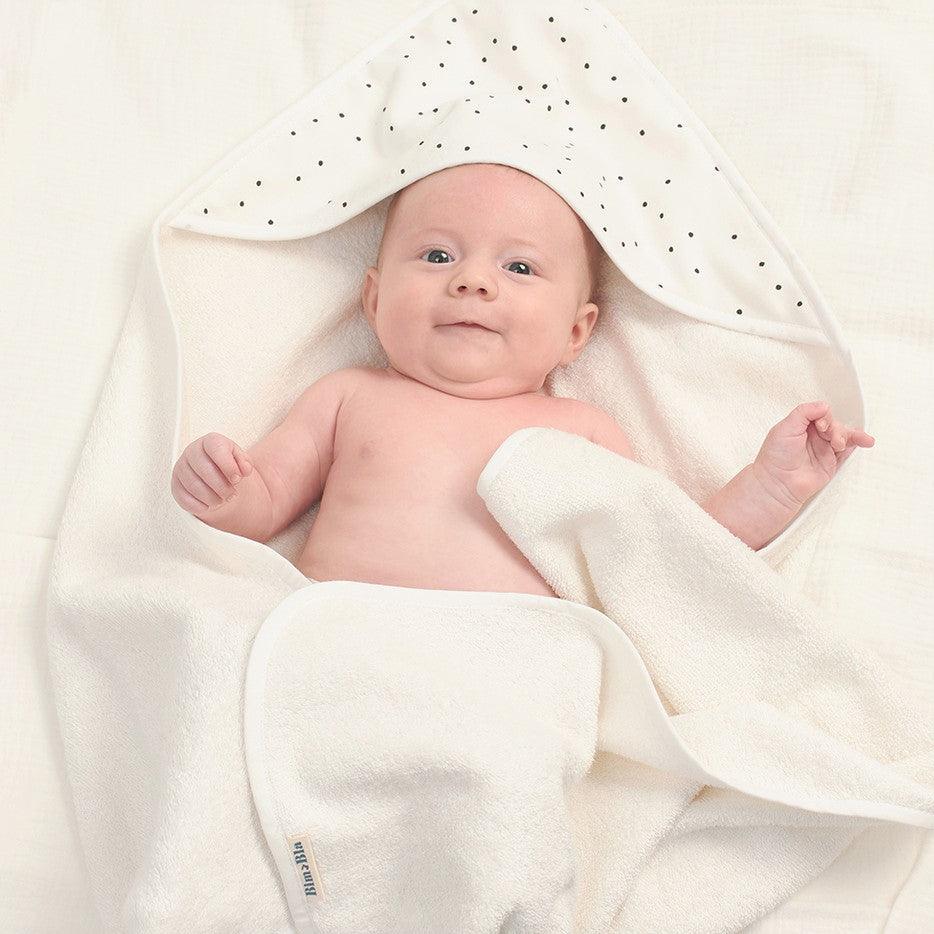 Bim.Bla: bambusowy ręcznik dla niemowląt Kropeczki - Noski Noski