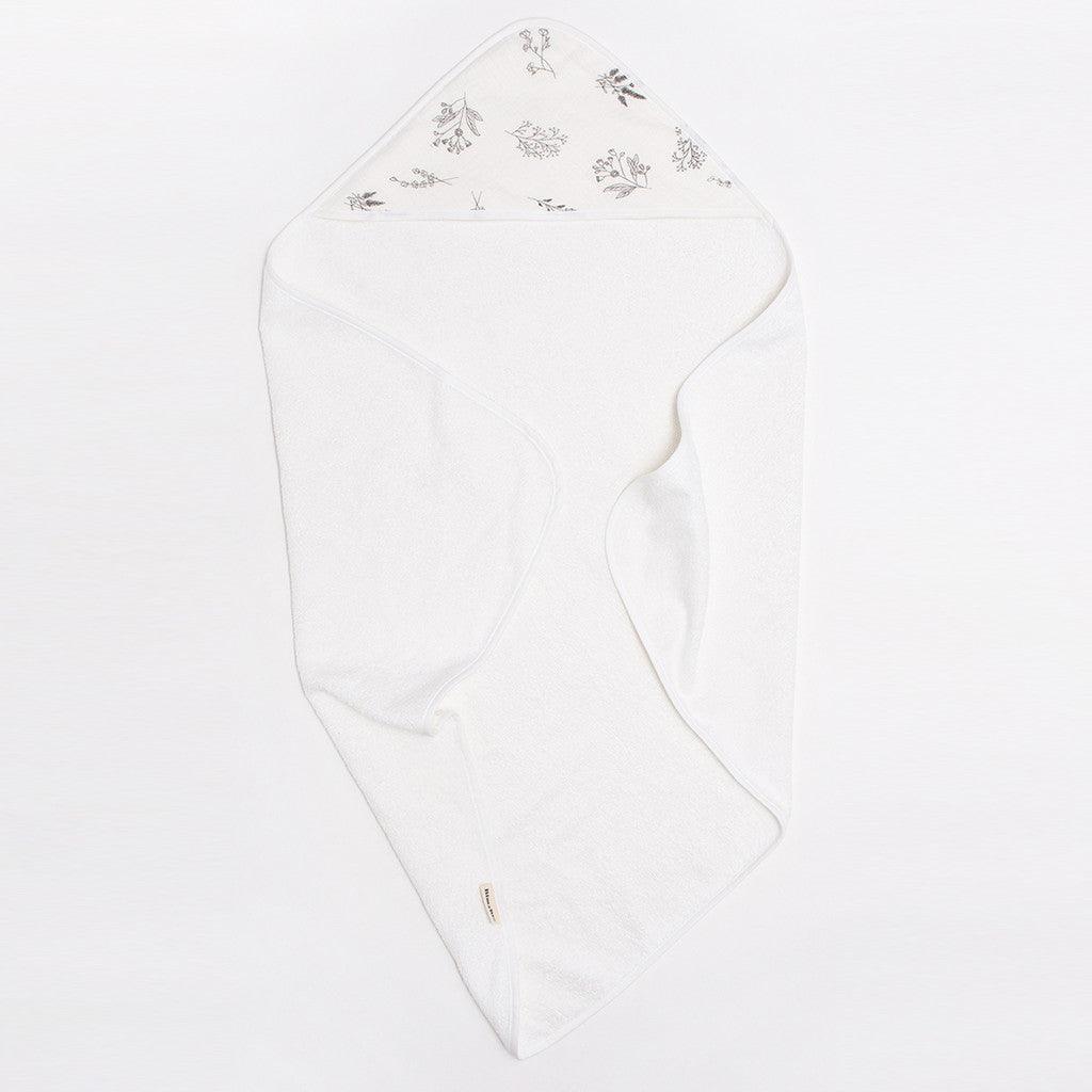 Bim.Bla: bambusowy ręcznik niemowlęcy z kapturkiem Botanical - Noski Noski