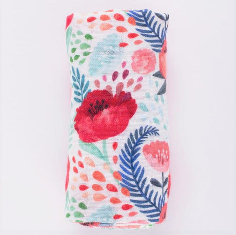 Bim.Bla: otulacz kocyk bambusowy w maki Poppies - Noski Noski