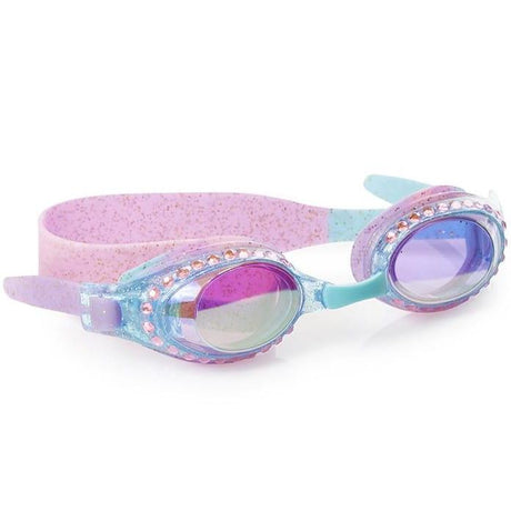 Bling2o: okulary do pływania brokatowe Blue Topaz - Noski Noski