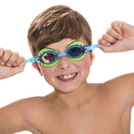 Bling2o: okulary do pływania kolce Nelly Blue Yellow - Noski Noski