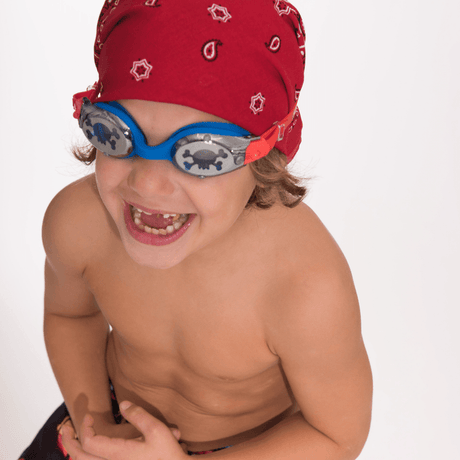 Bling2o: okulary do pływania niebiesko-pomarańczowe Pirat - Noski Noski