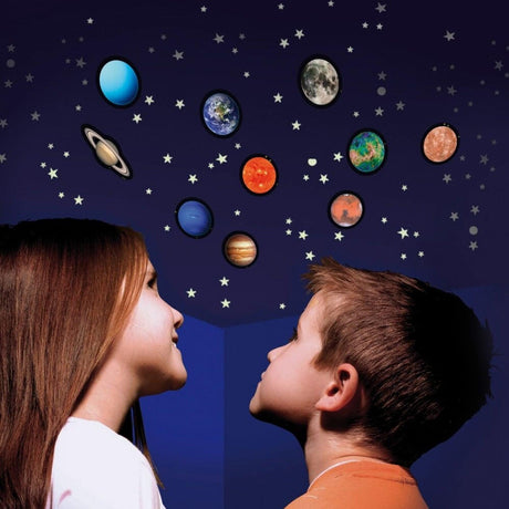 Brainstorm Toys: naklejki fluorescencyjne Glow In The Dark Planets - Noski Noski