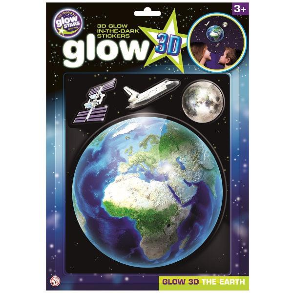 Brainstorm Toys: naklejki fluorescencyjne ziemia Glow In The Dark Earth - Noski Noski