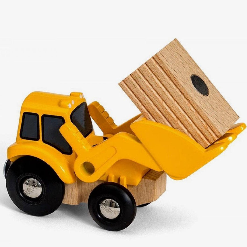 BRIO: drewniana koparka Loader World - Noski Noski