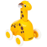 BRIO: drewniana zabawka jeżdżąca żyrafa Push & Go - Noski Noski