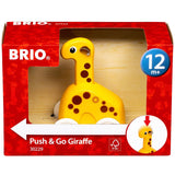 BRIO: drewniana zabawka jeżdżąca żyrafa Push & Go - Noski Noski