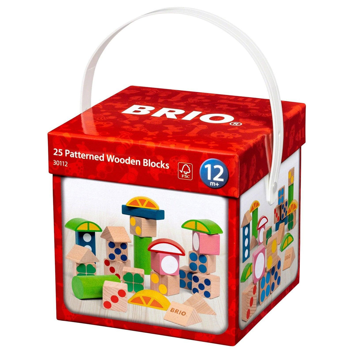 BRIO: drewniane klocki we wzory 25 Wooden Blocks - Noski Noski