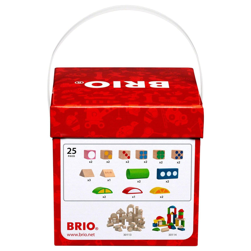 BRIO: drewniane klocki we wzory 25 Wooden Blocks - Noski Noski