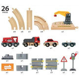 BRIO: drogi i szyny z żurawiem Rail & Road Crane Set World - Noski Noski