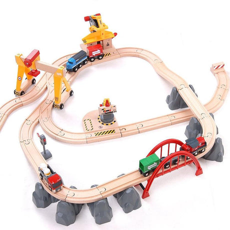 BRIO: kolejka drewniana Cargo Railway Deluxe Set World - Noski Noski