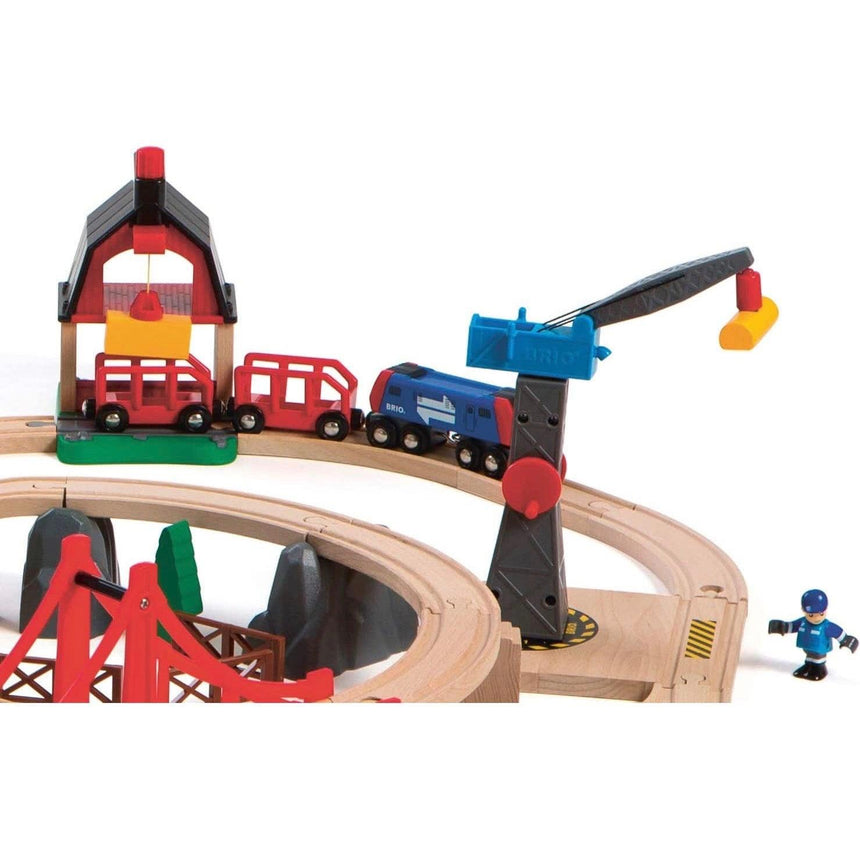 BRIO: kolejka drewniana Railway World Deluxe Set - Noski Noski