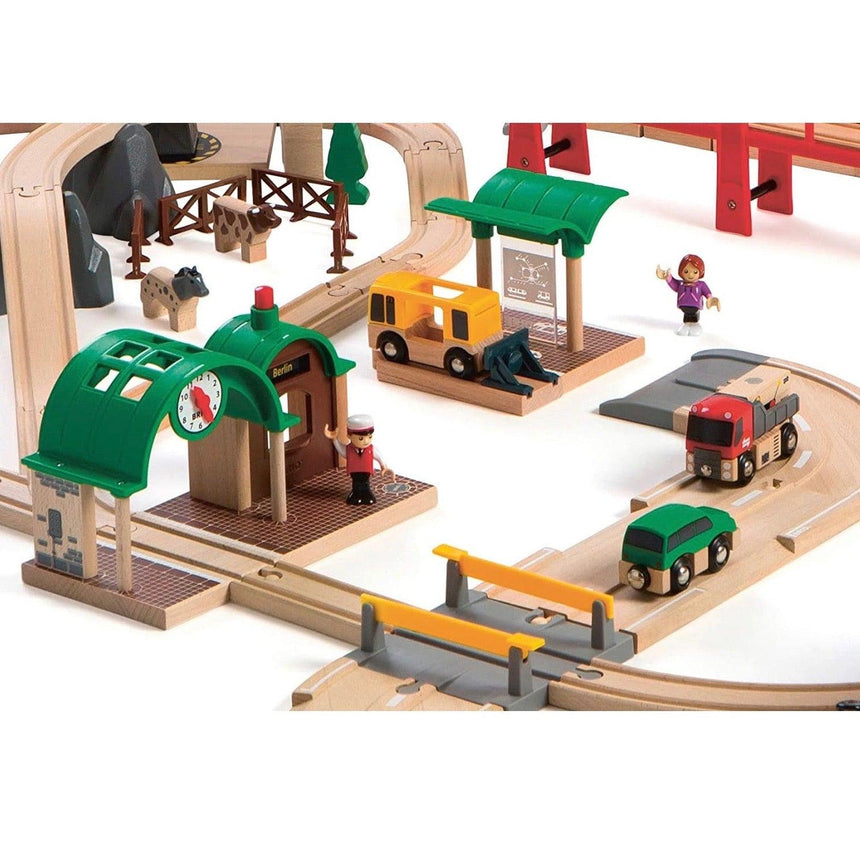 BRIO: kolejka drewniana Railway World Deluxe Set - Noski Noski
