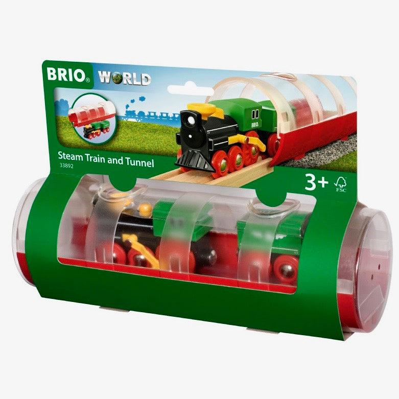 BRIO: pociąg parowy z tunelem World - Noski Noski