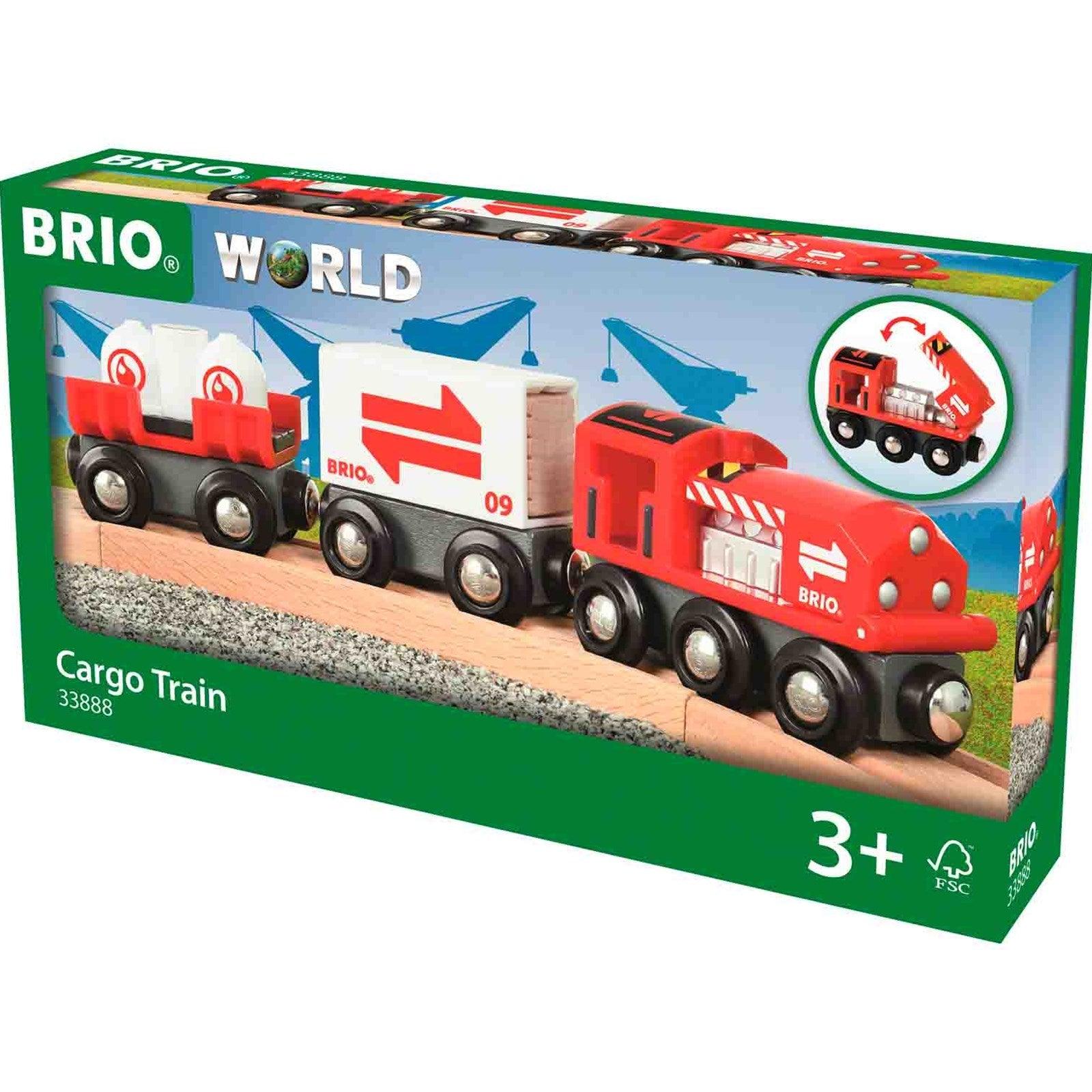 BRIO: pociąg towarowy z wagonami World - Noski Noski
