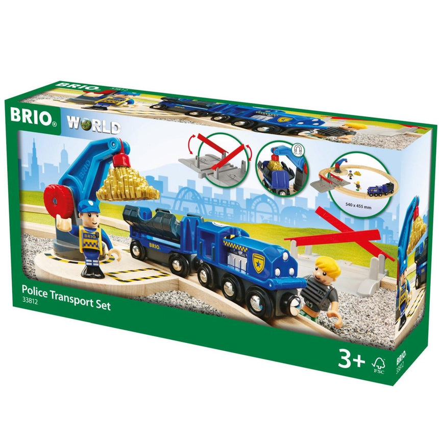 BRIO: policyjny zestaw Police Transport Set World - Noski Noski
