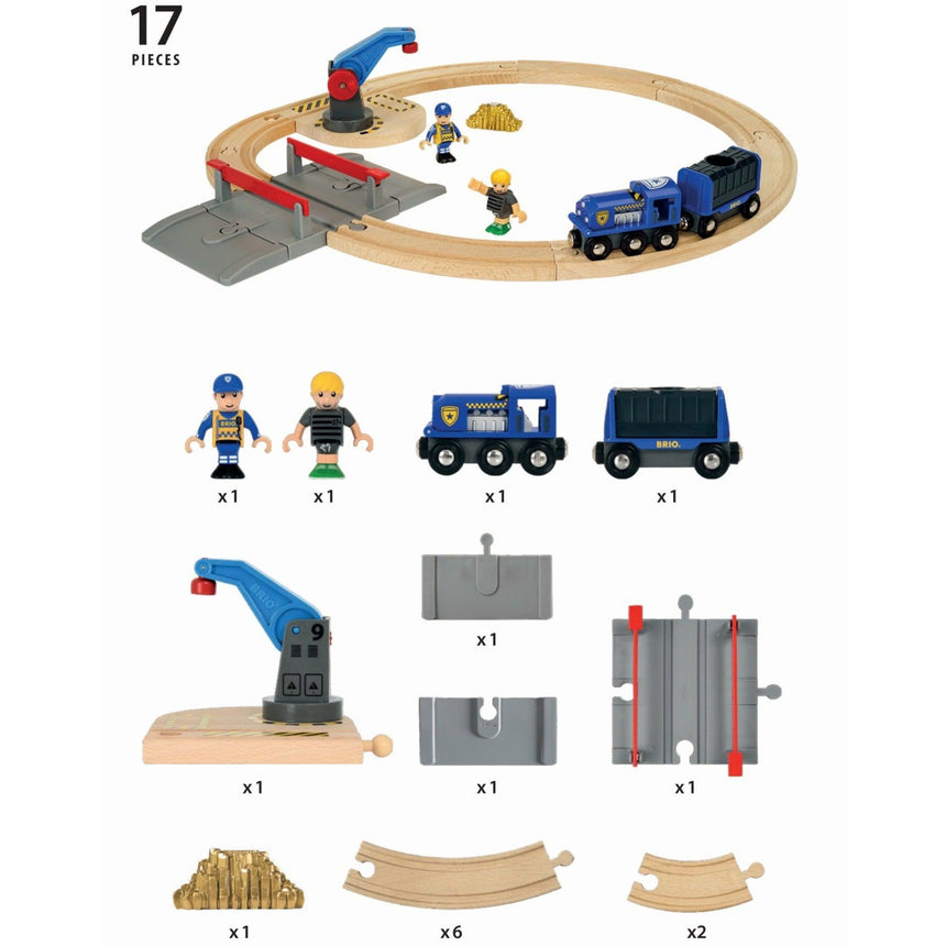 BRIO: policyjny zestaw Police Transport Set World - Noski Noski