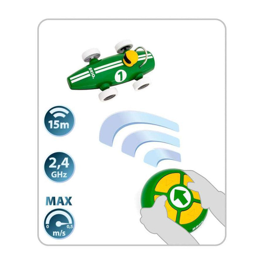 BRIO: samochód zdalnie sterowany RC Race Car Green - Noski Noski