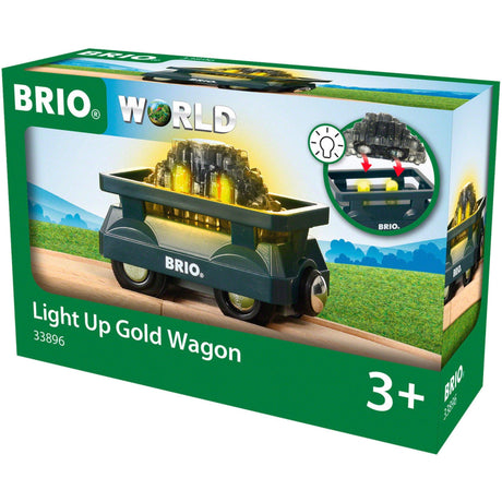BRIO: świecący wagonik ze złotem World - Noski Noski