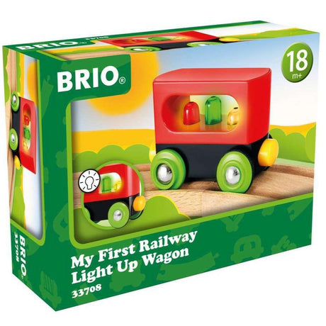 BRIO: wagonik ze światłem My First Railway - Noski Noski