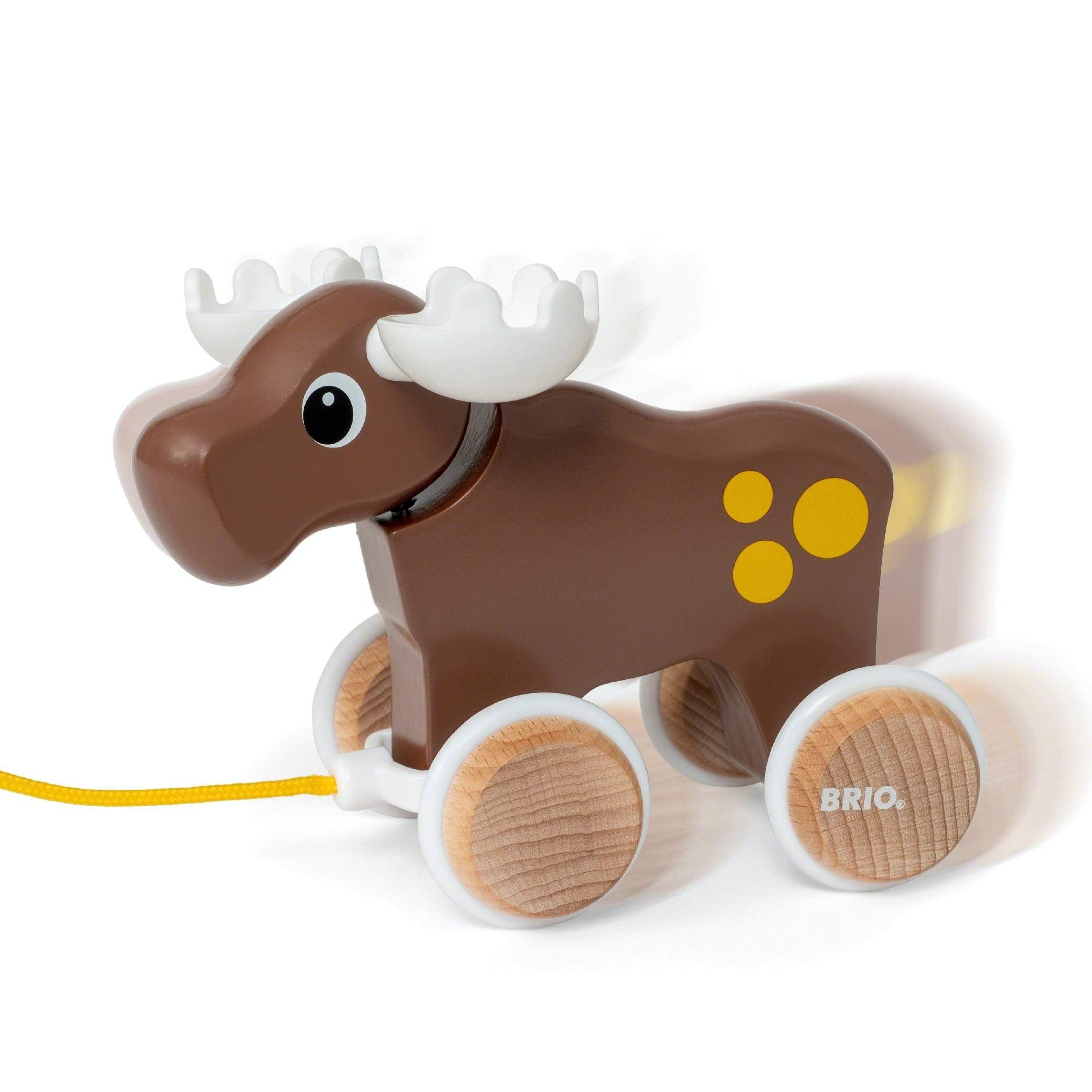 BRIO: zabawka do ciągnięcia łoś Pull Along Moose - Noski Noski