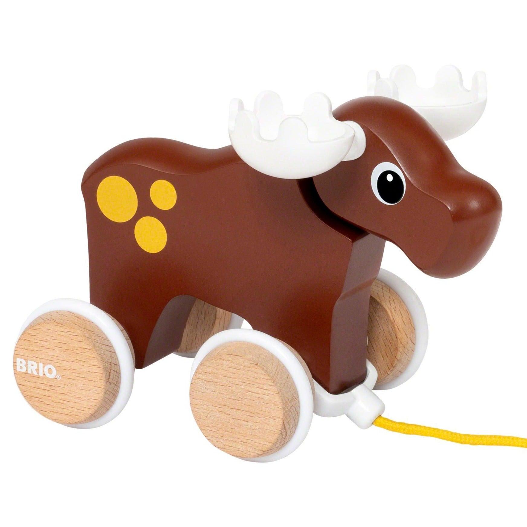 BRIO: zabawka do ciągnięcia łoś Pull Along Moose - Noski Noski