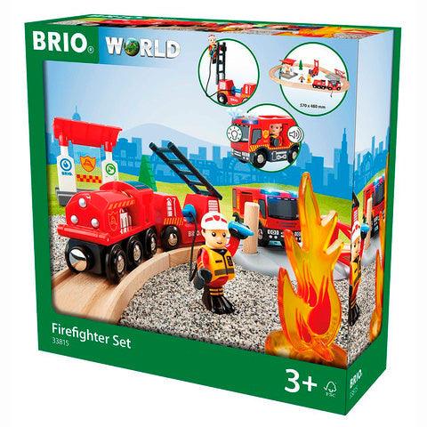 BRIO: zestaw kolejka straż pożarna World - Noski Noski