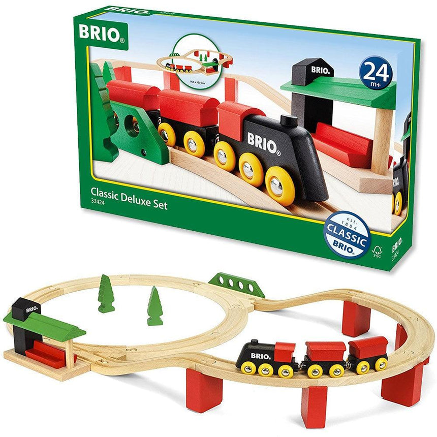 BRIO: zestaw kolejki World Deluxe Classic - Noski Noski