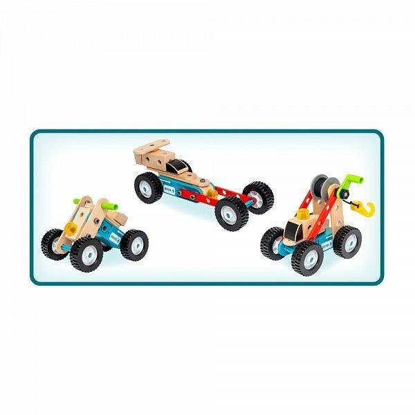 BRIO: zestaw konstrukcyjny z napędem Pull Back Builder Set 67 el. - Noski Noski