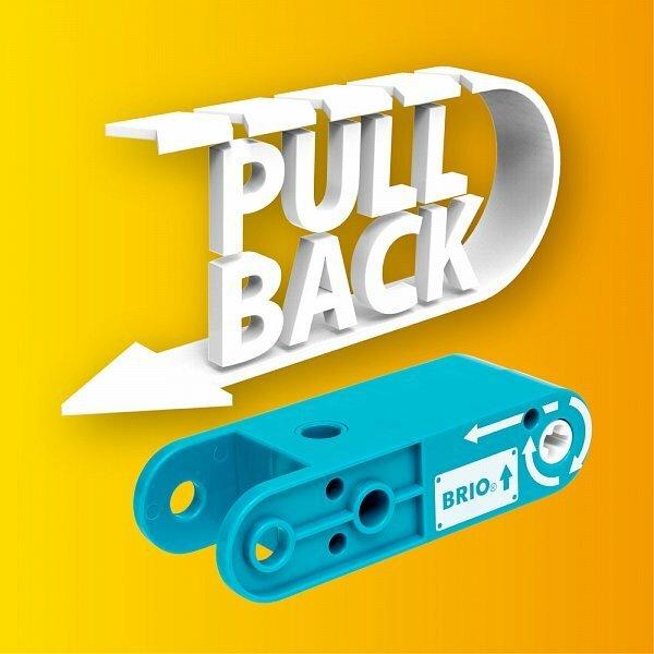 BRIO: zestaw konstrukcyjny z napędem Pull Back Builder Set 67 el. - Noski Noski