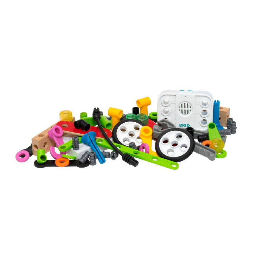 BRIO: zestaw z rejestratorem dźwięku Builder Record & Play Set 68 el. - Noski Noski