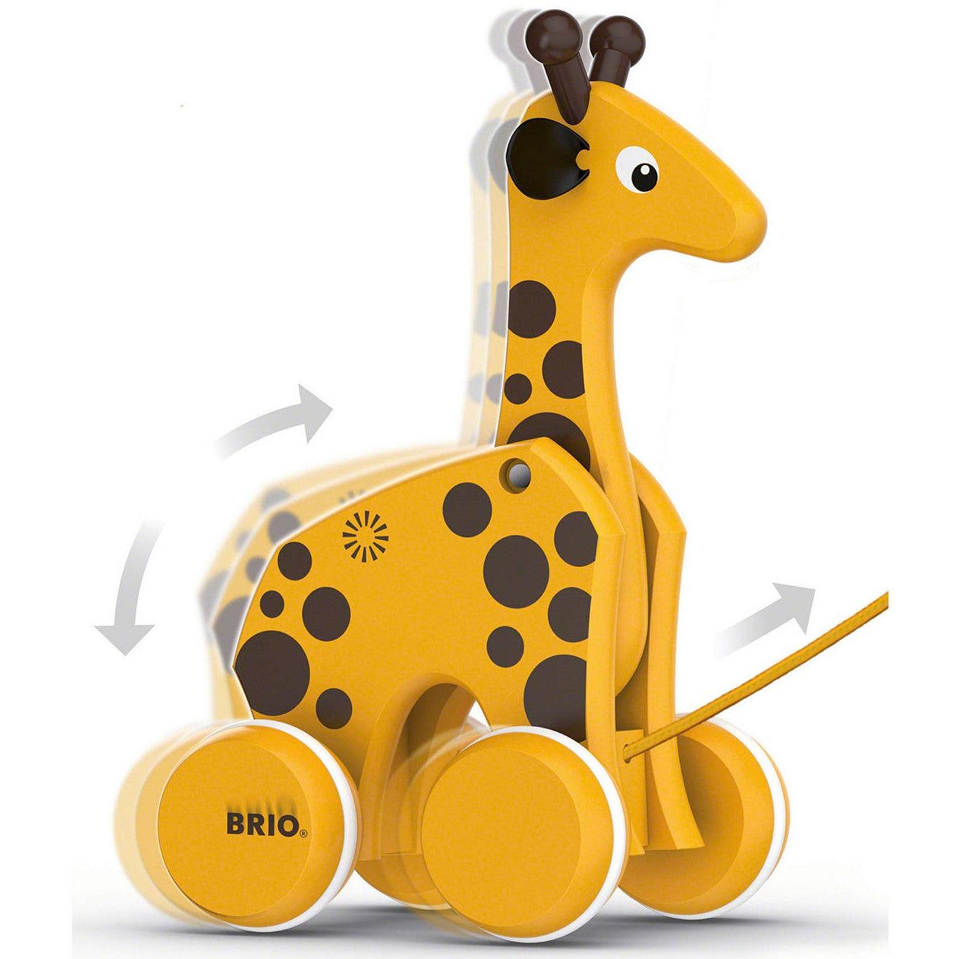 BRIO: żyrafa do ciągnięcia Pull Along Giraffe - Noski Noski