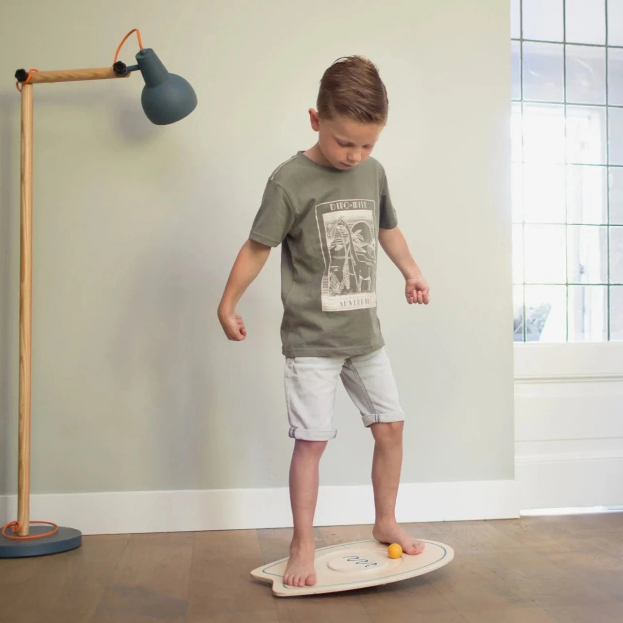 BS Toys: drewniana deska do balansowania z piłeczkami Balance Surfboard - Noski Noski