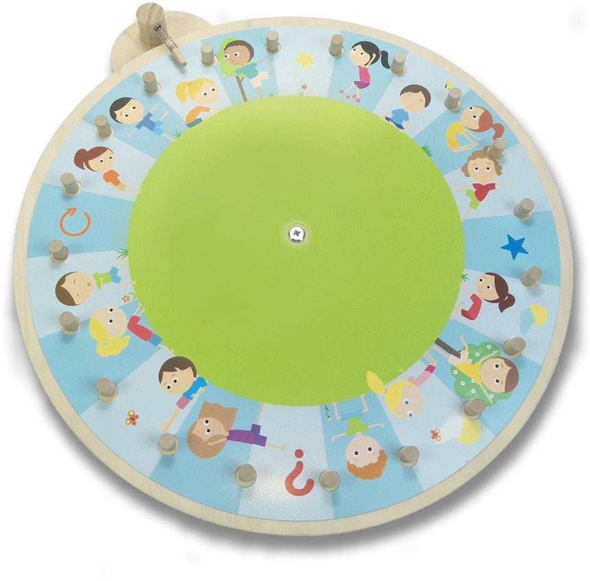 BS Toys: drewniane koło fortuny Wheel of Action - Noski Noski
