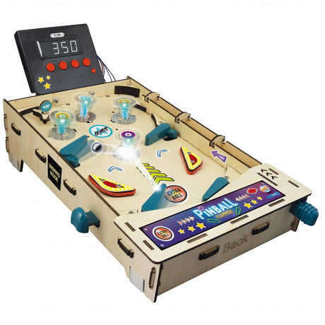 Flipper Pinball DIY Buki Automat do Gry - stwórz własny flipper, udekoruj i graj w klasyczną grę zręcznościową pinball!