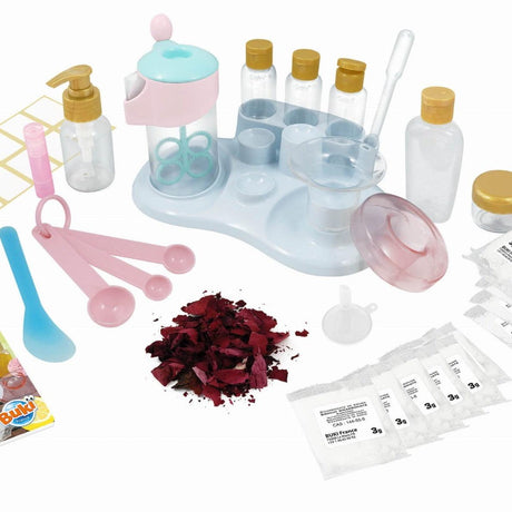 Zestaw kosmetyczny dla dzieci Buki Professional umożliwia tworzenie 15 naturalnych kosmetyków: szampony, balsamy, kremy.