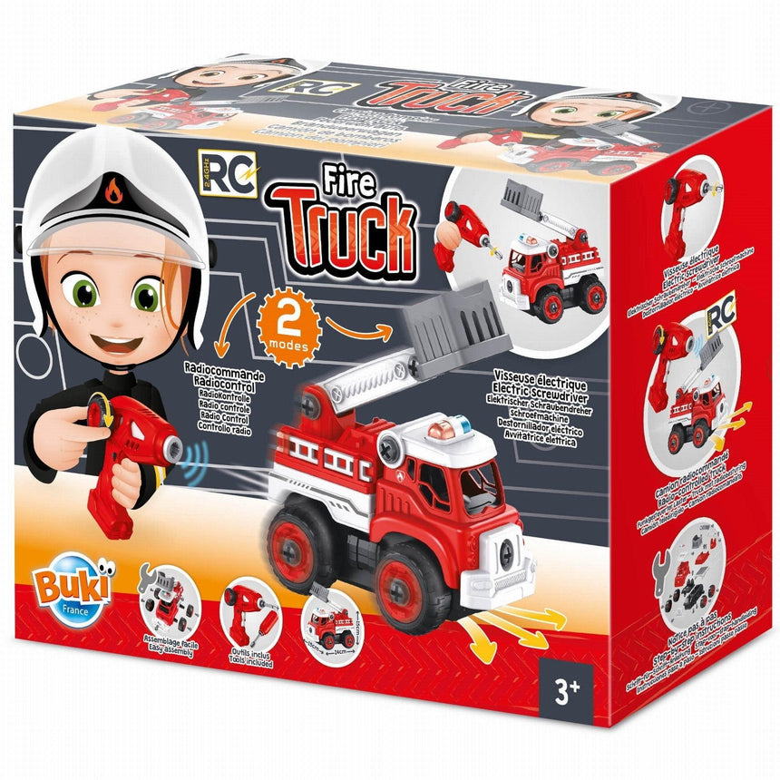 Buki: wóz strażacki do skręcenia zdalnie sterowany RC Fire Truck - Noski Noski