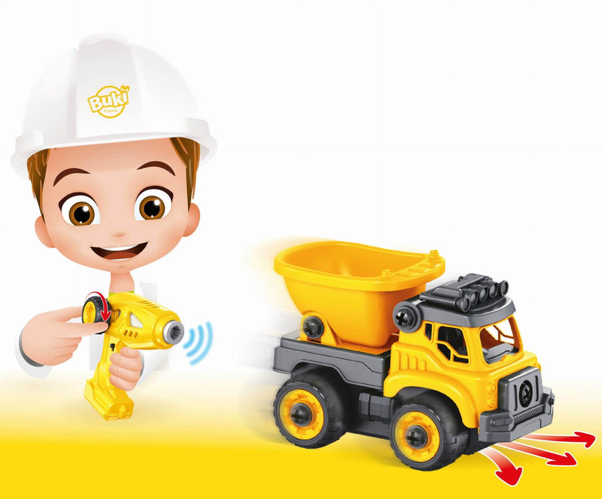 Buki: wywrotka do skręcenia zdalnie sterowana RC Construction Truck - Noski Noski
