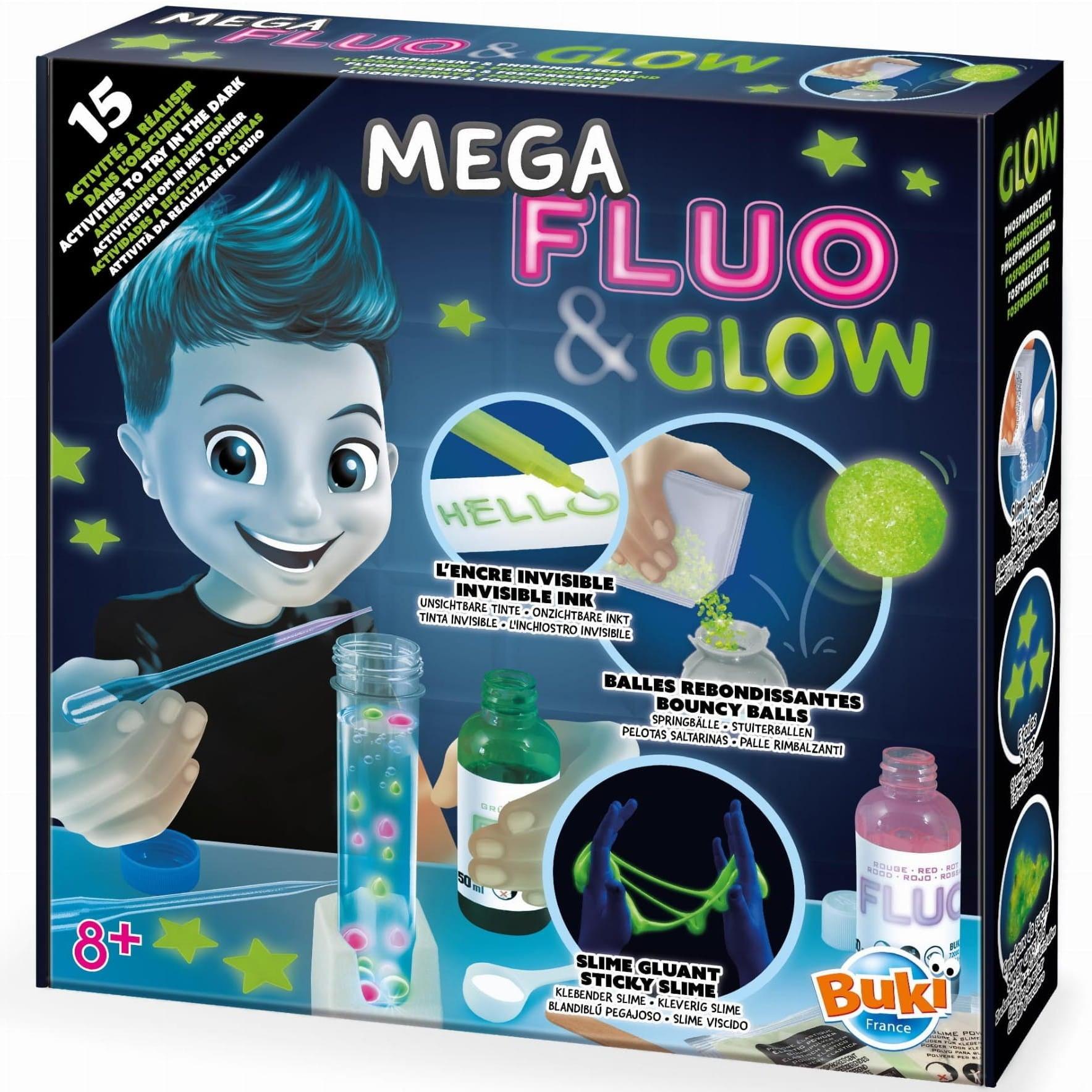 Buki: zestaw eksperymentów Mega Fluo & Glow - Noski Noski